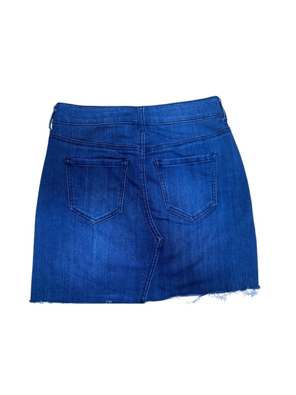 Celebrity Pink Denim Mini Skirt Junior 3/26 Blue Raw Hem Classic Y2K